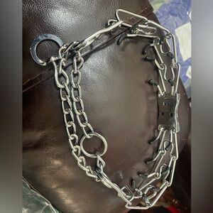 Dog Collar, Adjustable Quick Release Stainless Steel Dog Training Collar